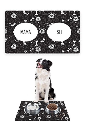 Köpek Mama Altlığı Mama Paspası Köpek Mama Eğitim Paspası 50x35cm
