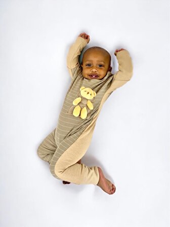 My Pocket Teddy Tulum, Erkek Bebek Tulumu, Bebek Kıyafeti, Hediye Paketli