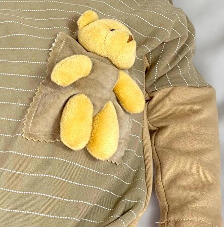 My Pocket Teddy Tulum, Erkek Bebek Tulumu, Bebek Kıyafeti, Hediye Paketli