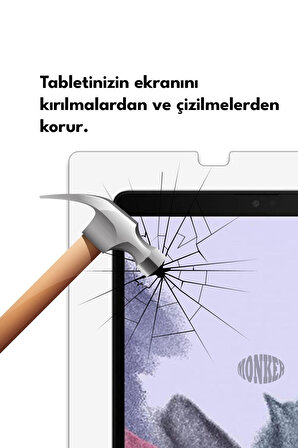 Monker Samsung Galaxy Tab A7 Lite T220 T225 8.7 inç Uyumlu Temperli Ekran Koruyucu Kırılmaz Cam