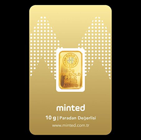 Minted 10 Gr 995,0 Külçe Altın
