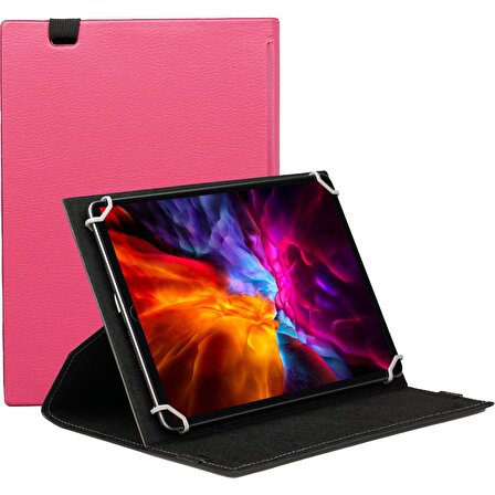 Samsung Galaxy Tab A9 Plus 11 inç X210 Tablet Uyumlu Kapaklı Standlı Universal Tablet Kılıfı