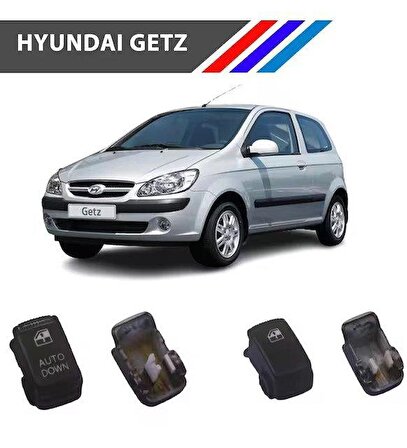 Hyundai Getz Cam Düğme Kapağı 2 Adetli Set M1407