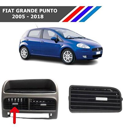 Fiat Grande Punto Orta Sol Havalandırma Izgarası Gri Düğmeli 2005- 2018 M742