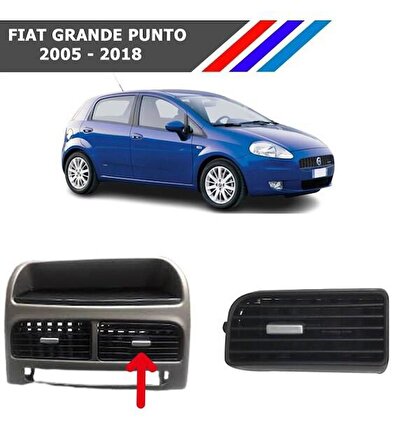 Fiat Grande Punto Orta Sağ Havalandırma Izgarası Gri Düğmeli 2005- 2018 M742