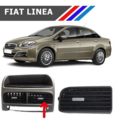 Fiat Linea Orta Sağ Havalandırma Izgarası Gri Düğmeli 735459180 2007 - 2018 M742
