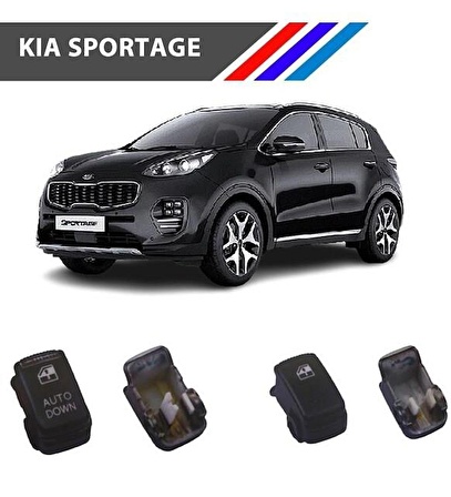 Kia Sportage Cam Düğme Kapağı 2 Adetli Set M1407