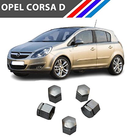 Opel Corsa D Bijon Kapağı 5 Adetli Set Krom Renk 1008209 M1657-4
