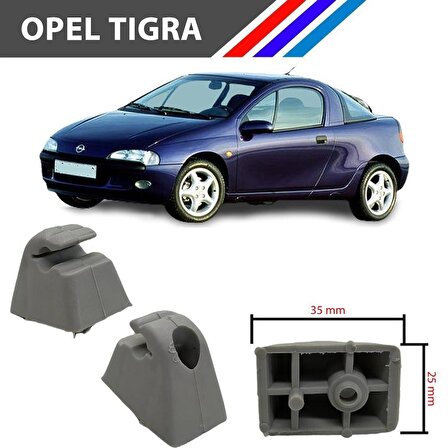 Opel Tigra - A Güneşlik Ayağı Gri Renk 2 Adetli Set 1994 2000 M1797-3