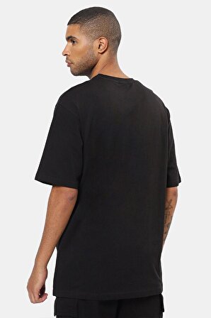 Blunt Unisex Siyah Oversize Baskılı Tişört - Şık ve Rahat