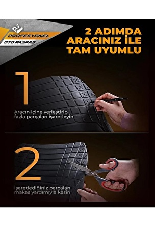 Hyundai Elentra 2012 Sonrası Üniversal Pro Bej Havuzlu Paspas 