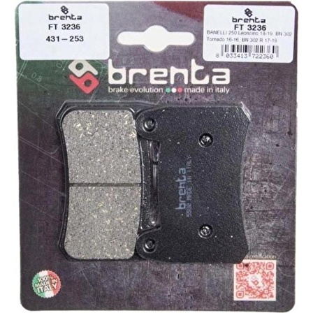 Benelli Ön Fren Balata Tnt 249 Tnt 250 Tnt 25 Trk 251 Bn 251