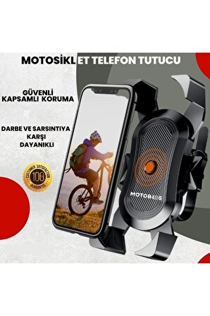 Motosiklet ve Bisiklet Telefon Tutucu Darbelere Karşı Korumalı
