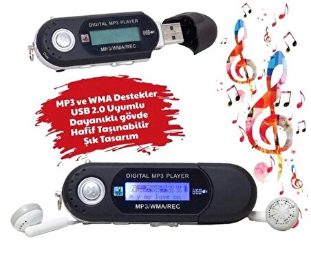 4 GB Nostaljik Mp3 Çalar, Ses Kayıt ve Fm Radyo Özellikli,MP3 Player