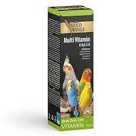 Gold Wings Premium Multi Vitamin A-D3-E-C-K (Tüy Oluşum Destek) 20cc