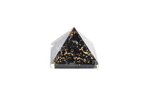 Hakiki Doğal Şungit Taşı Orgonit Piramit 30 Gram