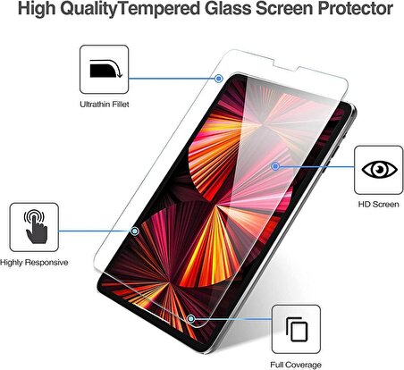 Galaxy Tab A7 10.4 Sm-t500 (2020) T507 Temperli Kırılmaz Cam Ekran Koruyucu 