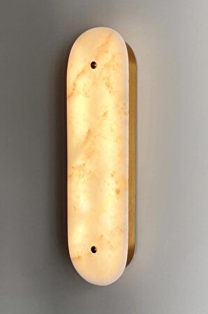 Marble Serisi Mermer Model Duvar Aplik Led Duvar Dekoratif Aydınlatma - 35x10cm