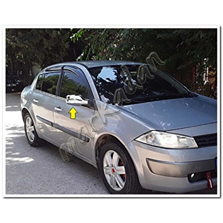 Renault Megane 2 Krom Ayna Kapağı 2004-2010 2 Parça Abs Krom