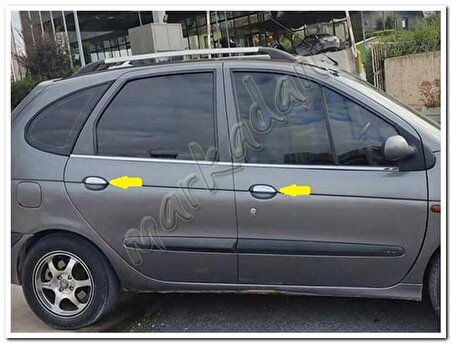 Renault Scenic Krom Kapı Kolu 1996-2003 4 Kapı Paslanmaz Çelik