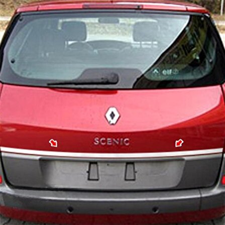 Renault Scenic 2 Krom Bagaj Çıtası 2003-2009 Paslanmaz Çelik