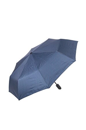 GÜNEŞAVM Lacivert Bordo Mini Puantiyeli Tam Otomatik Kadın Şemsiye