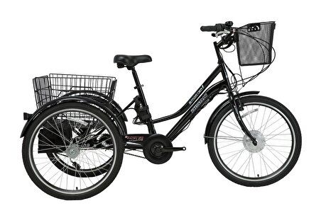 Bisan E-Porter Shimano Nexus 3 Elektrikli Kargo Bisikleti (Lacivert-Siyah)