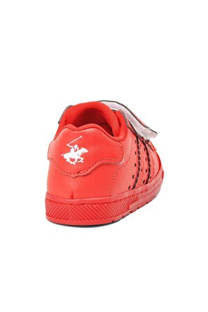 Beverly Hills Polo Club Po-42432 Kırmızı Cırt Cırtlı Bebek Spor Ayakkabı