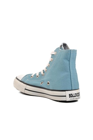 Bulldozer 714741-F Buz Mavi Çocuk Kanvas Hi Sneaker