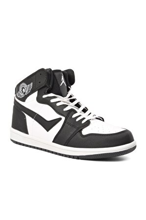 Stepica 3222 Beyaz-Siyah Erkek Bilek Boy Sneaker