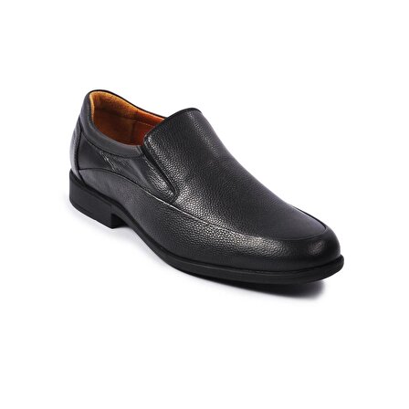 Stepica 377 Siyah Erkek Hakiki Deri Comfort Ayakkabı