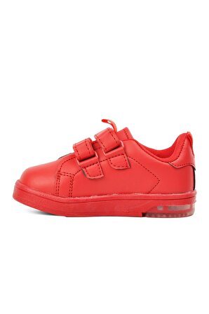Stepica Pepe Kısa-B Kırmızı Çocuk Cırtlı Sneaker
