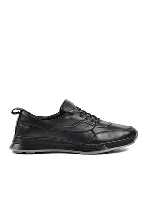 Stepica N424 Siyah İçi Dışı Hakiki Deri Erkek Casual Ayakkabı