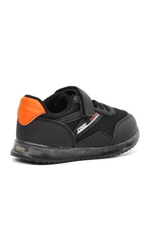 Stepica İron Ptk Siyah Cırt Cırtlı Çocuk Spor Ayakkabı