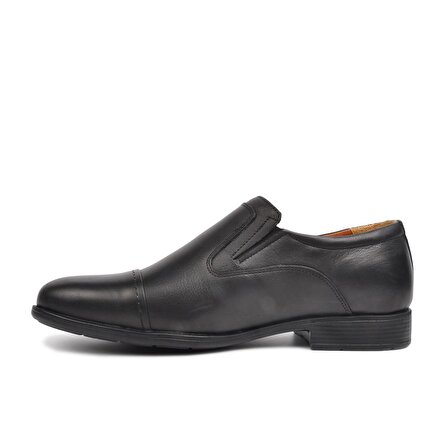Stepica 317 Siyah Erkek Hakiki Deri Comfort Ayakkabı