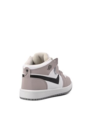 Stepica 3222-F Buz-Beyaz-Siyah Çocuk Bilek Boy Sneaker