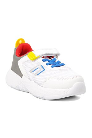 Stepica Roma-P Beyaz Cırtlı Çocuk Spor Ayakkabı