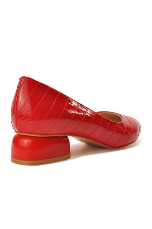 Esstii 124 Kırmızı-Rugan Kadın Günlük Ayakkabı