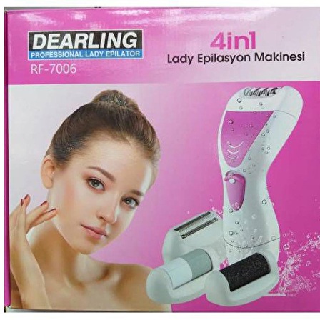 Dearling Rf-7006 Ergonomik 4 İn 1 Çok Amaçlı Epilasyon Aleti