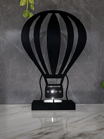 M&C Concept Baloon Tekli Metal Mumluk - Siyah