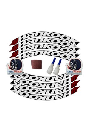 Hankook 3D Otomobil Jant Lastik Yazısı Sticker Arma Şerit & Motosiklet Araç Oto Aksesuar Sticker