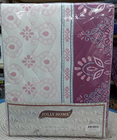 Jolly Home 4 Mevsim Çift Kişilik Kapitoneli Nevresim Takımı-Sima Gül Kurusu