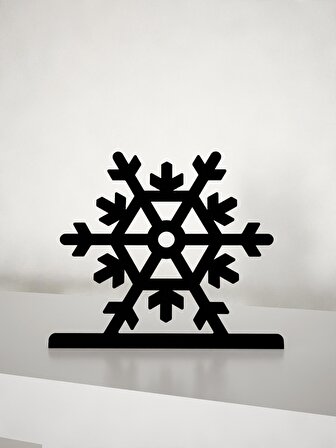 M&C Concept Kar Tanesi Metal Masa Süsü - Biblo - Siyah
