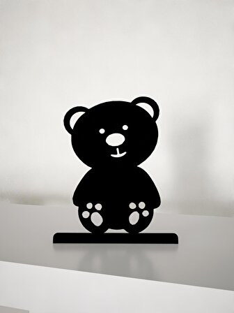 M&C Concept Bear Metal Masa Süsü - Biblo - Siyah