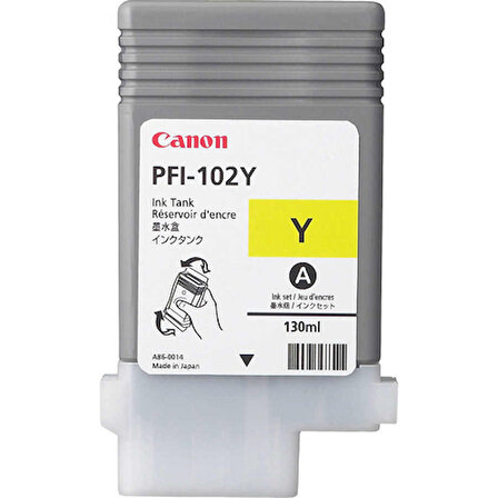 Canon PFI-102Y/0898B001 Sarı Muadil Kartuş