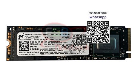 Micron 2300 MTFDHBA256TDV 256GB M.2 Nvme SSD ( 2.EL )