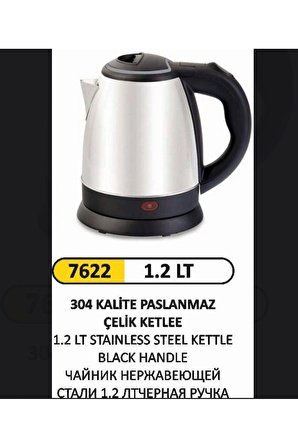 PASLANMAZ ÇELİK KETTLE 1.2 LT