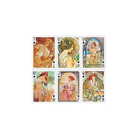 Mucha Princess Hyacinth Silver Edition Oyun Kağıdı Limited Edition Koleksiyonluk iskambil Kartları D