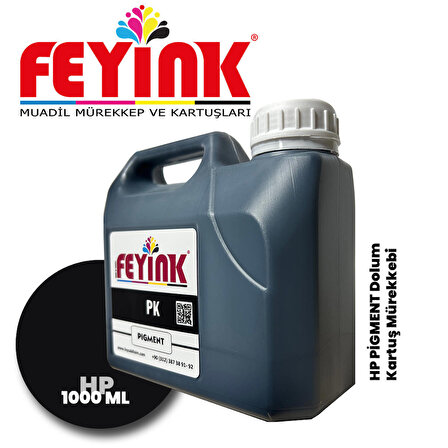 Feyink® Hp Z Serisi Plotter Pigment Kartuş Dolum Mürekkebi Z2100/Z5200/Z5400/Z5600/PK (Photo Black) -1000ml-