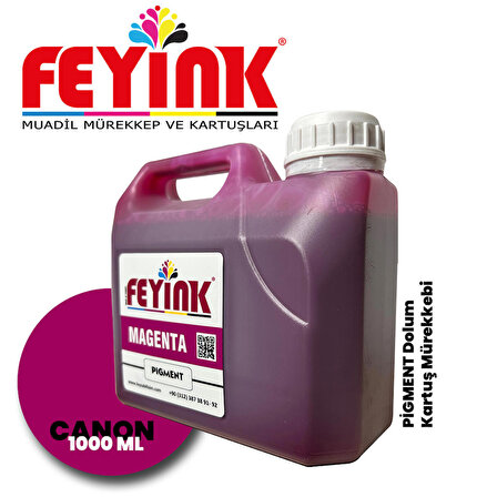 Feyink® Canon Lucia TM-TX Serisi Plotter Pigment Kartuş Dolum Mürekkebi PFI-310 PFI-710 M (Magenta) -1000ml-